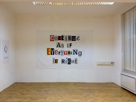 Vesna Bukovec, As if, exhibition view